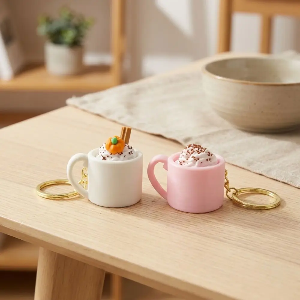 3D Printed Artificial Sundae Mug Clicker Coffee Cup Click Sound Simulated Ice Cream Fidget Keychain Mug Shaped Mechanical Click