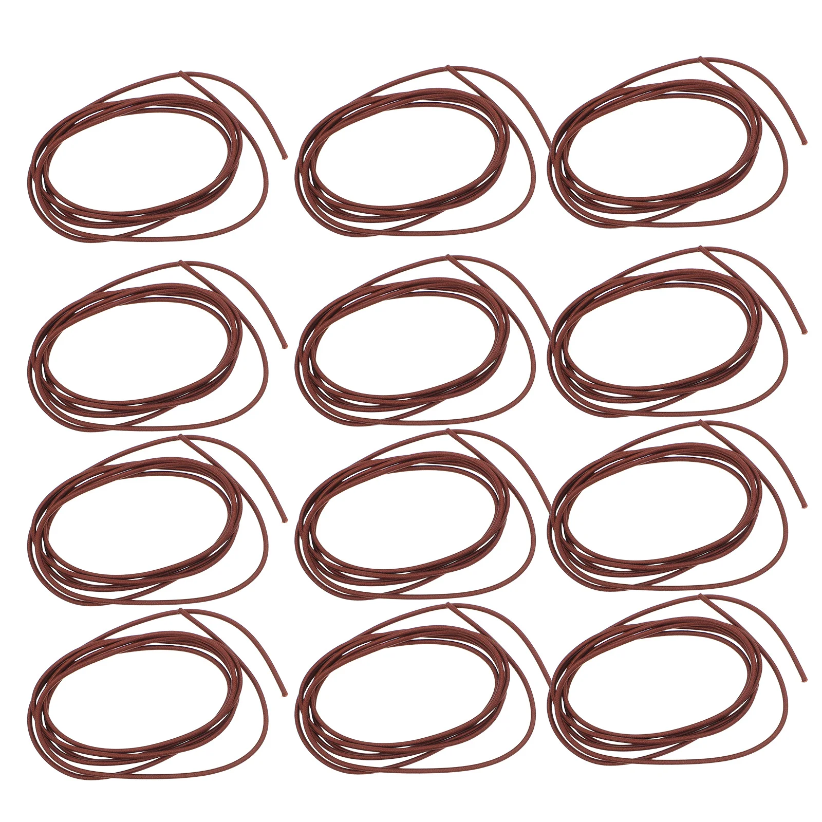 15Pcs Notebook Bind Rope 1.5mm 3.28ft Nylon Elastic Cord for Journal Planner Strap Travel Scrapbooking Stretchy Book Band