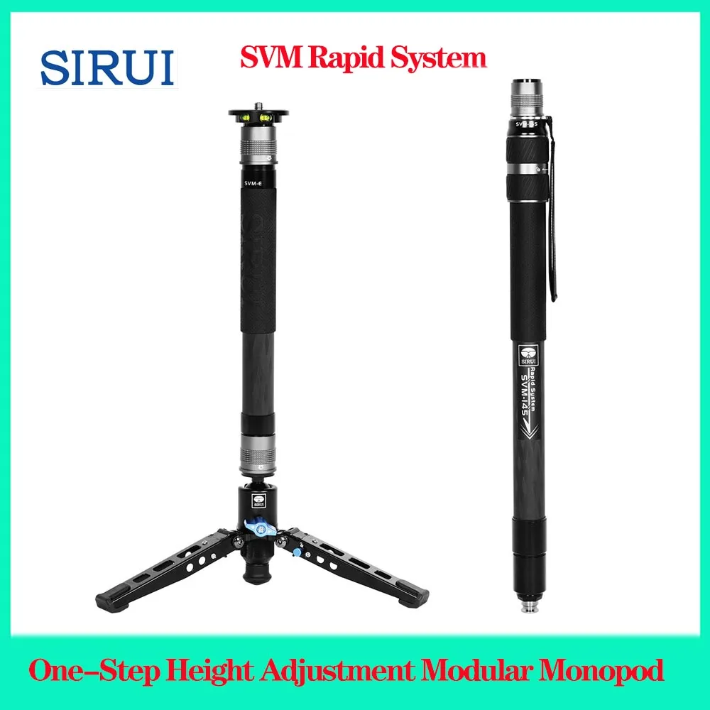 SIRUI SVM Rapid System One-Step Height Adjustment Modular Monopod 145cm /165cm Professional Camera Holder Tripod For Video Shoot