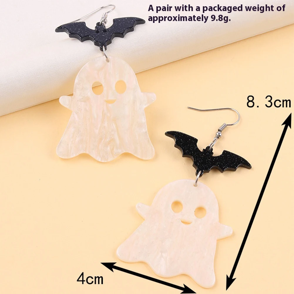 هالوين الاكريليك الأذن ترصيع متعددة الأغراض الإبداعية قرط الاذن المرصع جميل الاكريليك تقسم أقراط ل زي حفلة معا