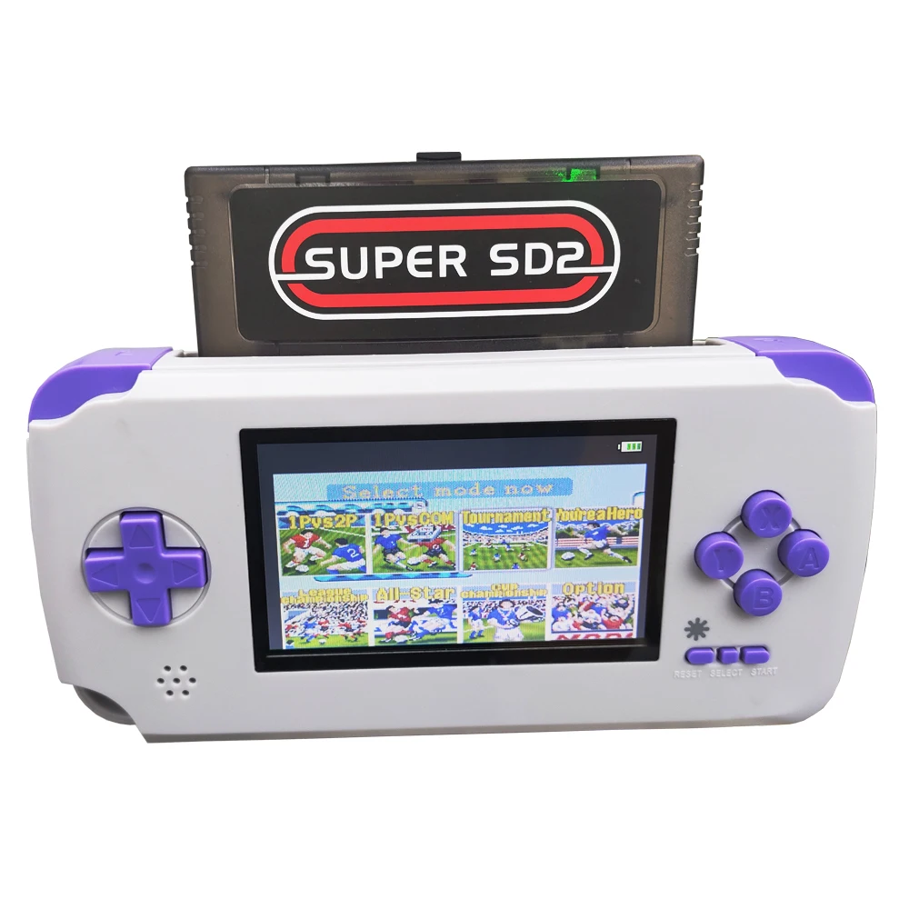 Mango inalámbrico de interfaz HD clásica retro, superportátil, compatible con juegos de la serie SFC SD2-SNES everdrive, 2022