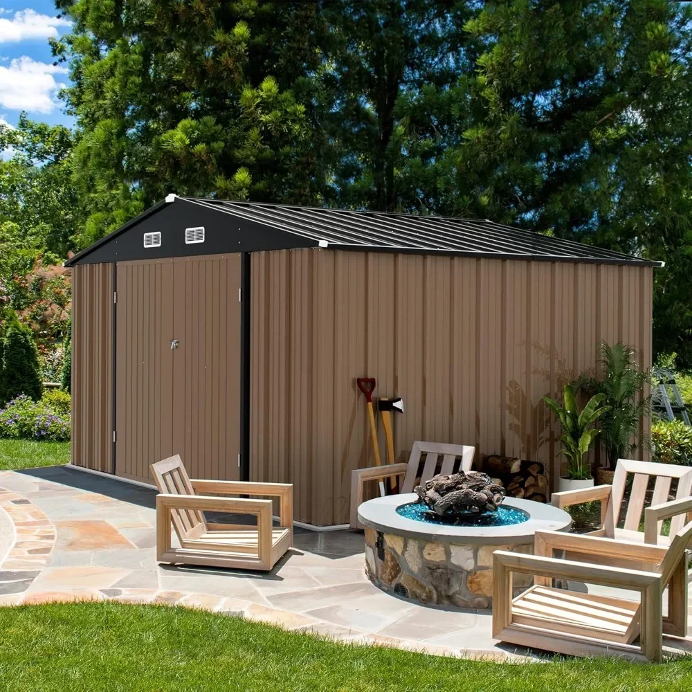 

8 X 10 FT Outdoor Storage Shed,Garden Sheds & Outdoor Storage Clearance, Large Tool Shed
