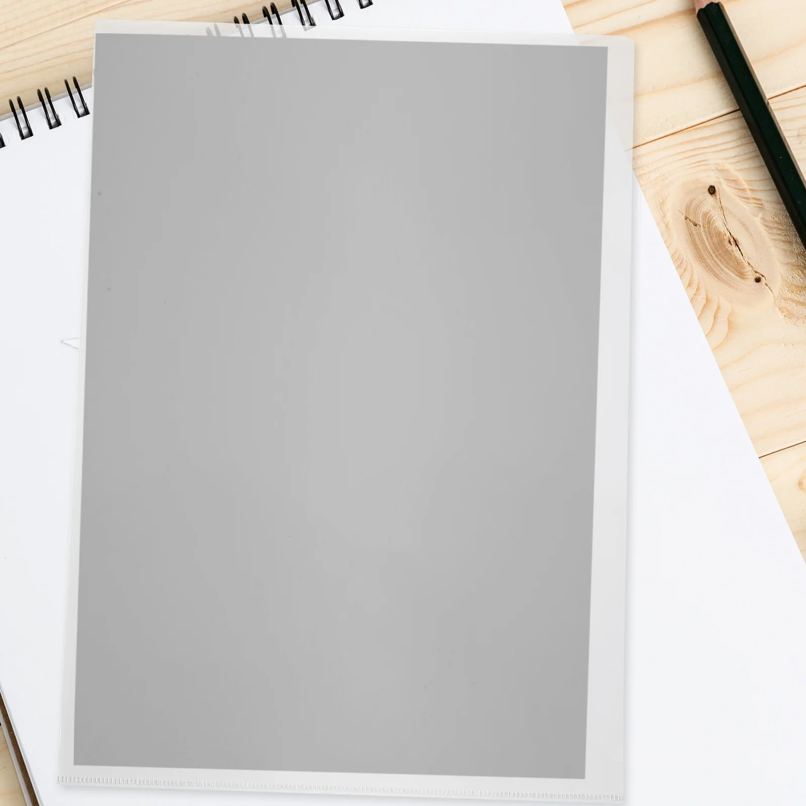 

24pcs A4 Transparent Folders L Shaped Clear Plastic Document Protectors Paper ganizer Storage PP Durability School