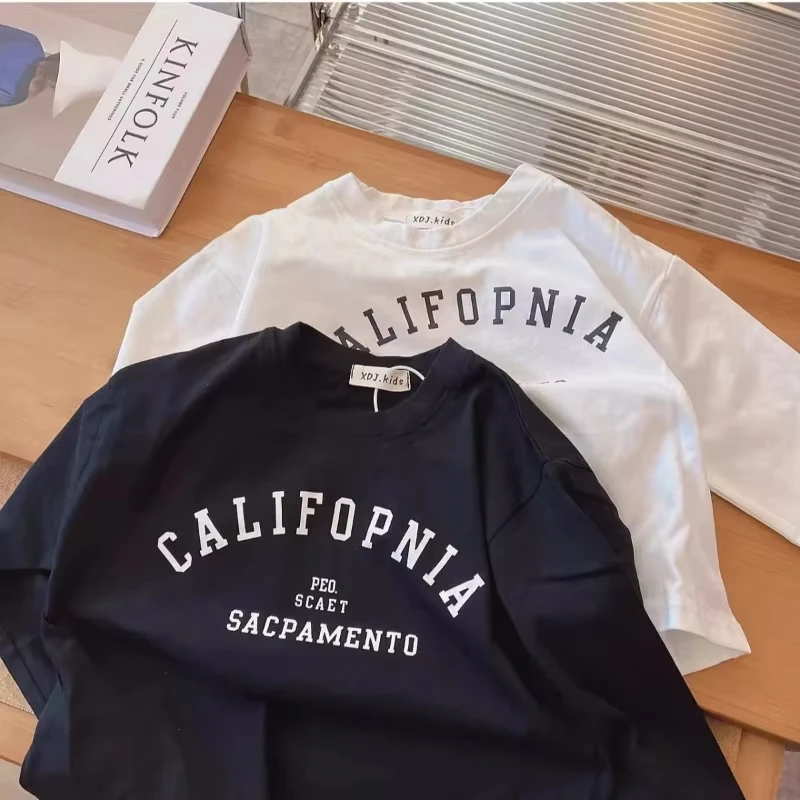 1 الأطفال تي شيرت 2025 الخريف طويلة الأكمام تي شيرت إلكتروني طباعة طاقم الرقبة المألوف العصرية تنوعا قاعدة طبقة أعلى