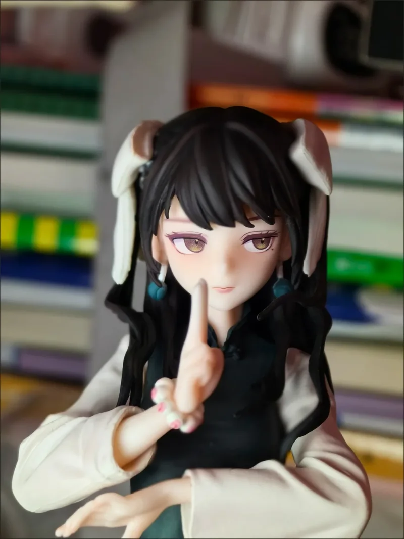 Figurki Kawaii Cheongsam Taoist Lori Girl, anime, animacja, statuetka, model, ręcznie robiona dekoracja z podstawką, ozdoba, prezent dla chłopca