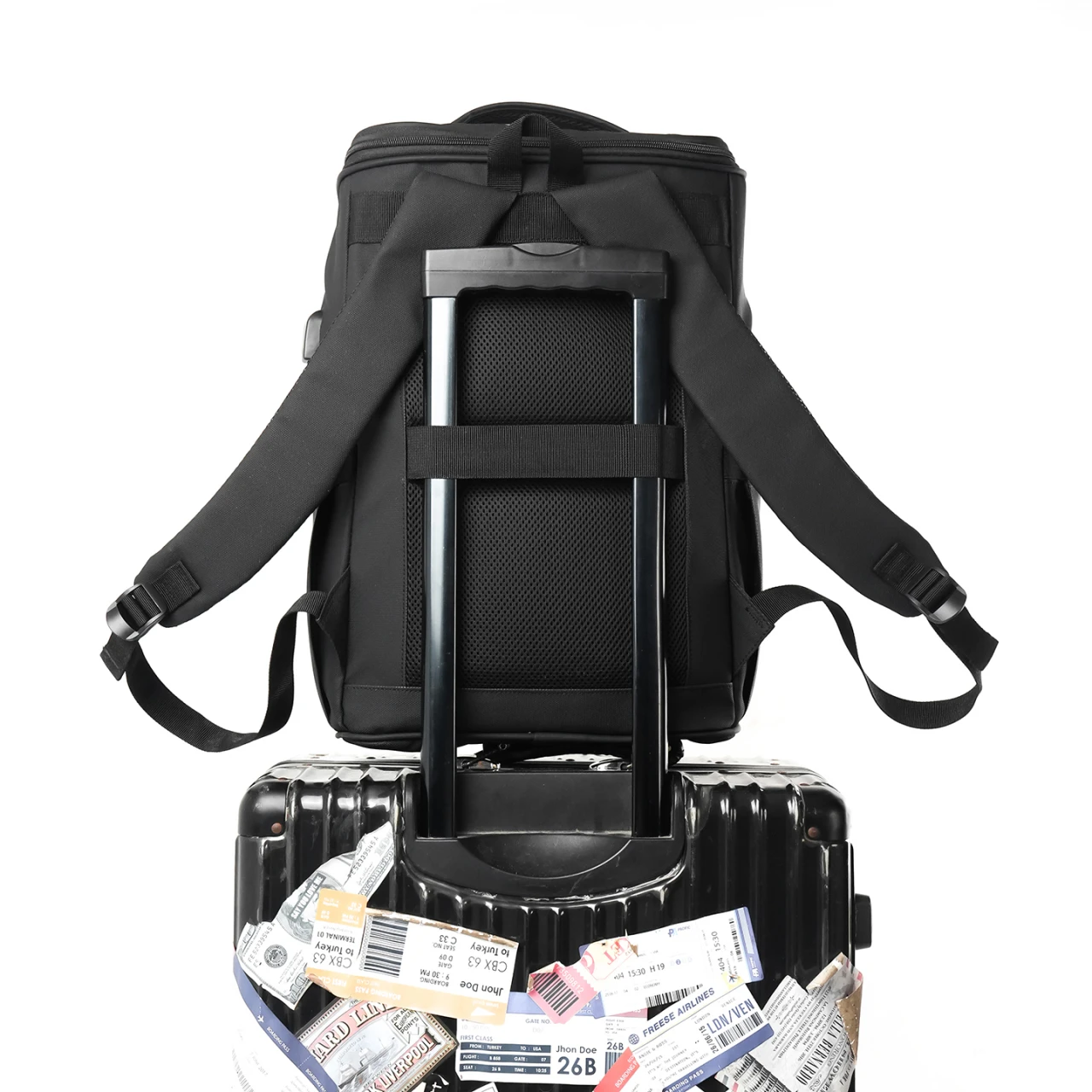 حقيبة ظهر رجالية عصرية عالية الجودة حقائب عمل للرجال سعة كبيرة حقيبة كمبيوتر حقائب مدرسية مقاومة للماء حقيبة يد للرجل #2