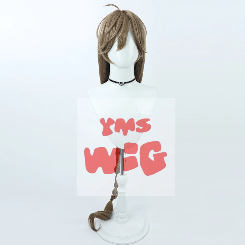 VTuber كانكانا شعر مستعار تأثيري 120 سنتيمتر الضفائر الطويلة Kanae knkn كعكة NIJISANJI مقاومة للحرارة الاصطناعية الشعر طويل 120 سنتيمتر الضفائر نسخة