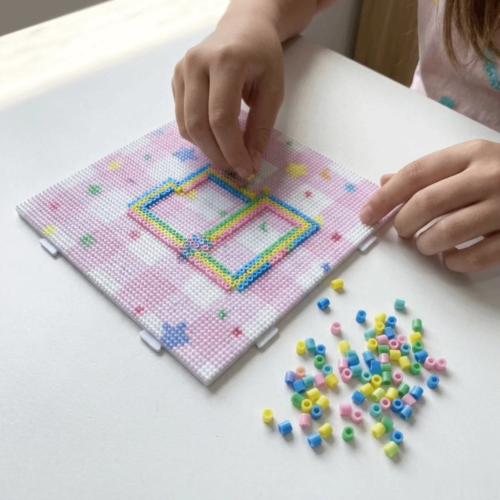 78x78/104x104Pins Fuse Beads Pegboards Stars Moons 2.6mm Beads Hama Beads Pegboards DIY Heat Resistant Perler Beads Boards