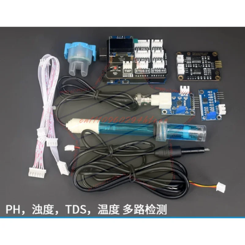 kit-di-test-qualita-dell'acqua-con-modulo-sensore-ph-tds-torbidita-e-temperatura-kit-di-monitoraggio-elettronico-fai-da-te-compatibile-con-arduino