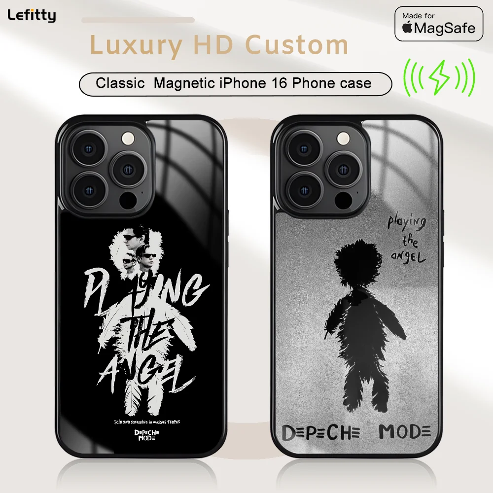 

Famous Band D_DEPECHE M_MODE Phone Case For iPhone 16 15 14 13 12 11 Pro Max Plus Mini Magnetic Magsafe Wireless Charging Cover