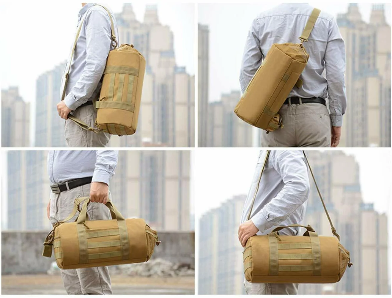 전술 군사 더플 백 체육관 가방 여행 가방 야외 스포츠 더플 백 핸드백 남자 체육관 피트니스 하이킹 여행 숄더 백