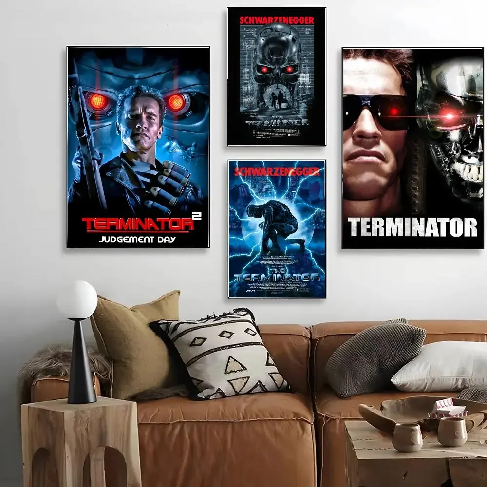 Movie The Terminator Poster HD Art Decorative Wall Art Waterproof Home Décor for Living Room Bedroom Café Stylish Gift