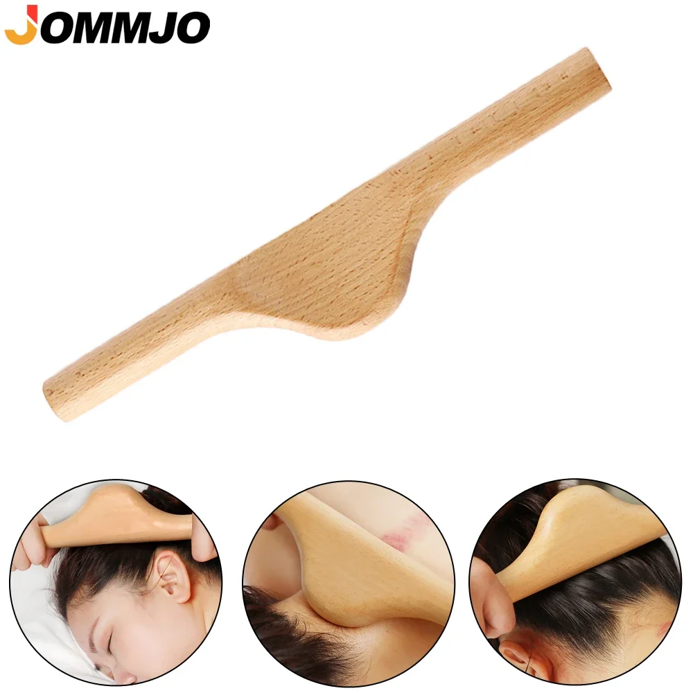 1Pcs Wooden Guasha Massage Tool, Grade Scraping Tool for Soft Tissue Scraping,Physical Therapy Stuff,Used for Back, Legs, Arms