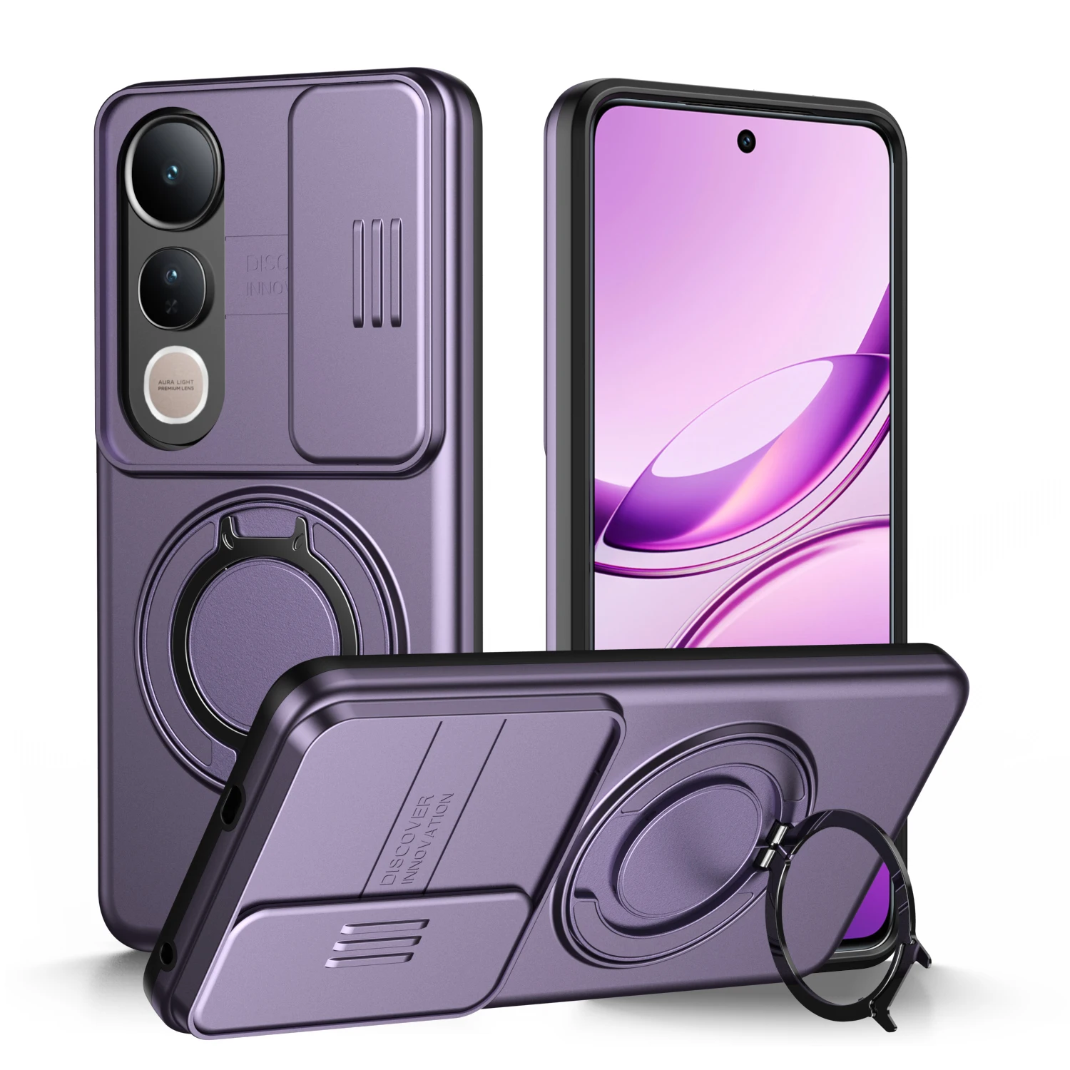 Vivo V40 - Coque de téléphone avec couvercle de