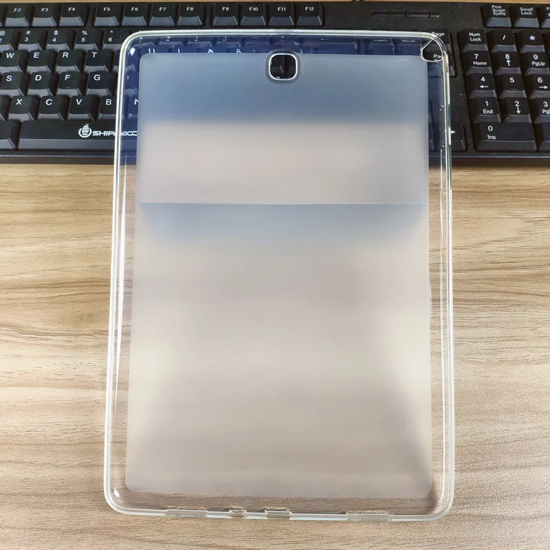 

Transparent Soft TPU Case for Samsung Galaxy Tab A 9.7 2015 SM-T550 / Tab E 9.6 SM-T560 Shockproof Protective Cover Shell