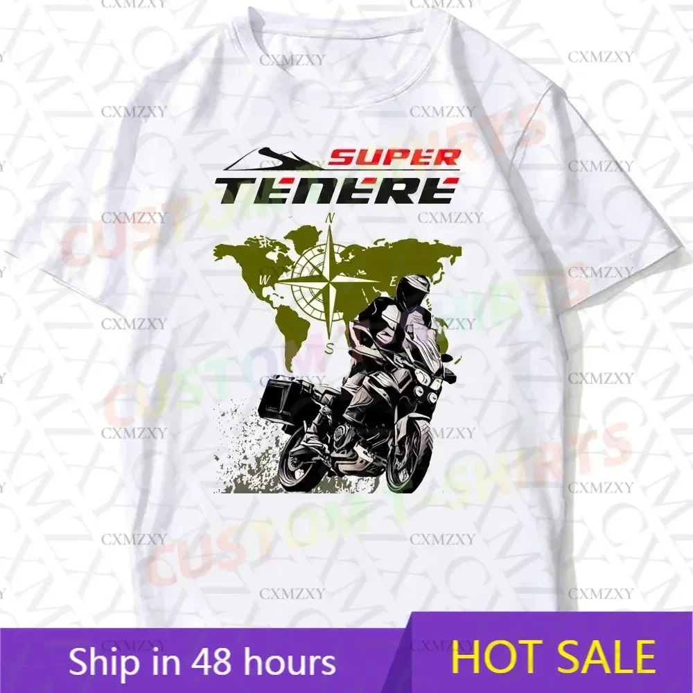 

Adventure Mountain Super Tenere 1200 Riding T Shirts Men Short Sleeve T7 Tenere 700 Motorcycle T-Shirt Hip Hop Boy Casual Tees