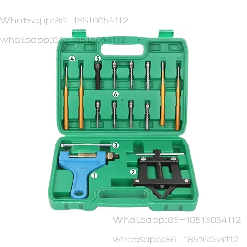 Heavy Duty Chain Breaker Tool Set - High Carbon Steel Forged Link Press, Chain Riveter & Cutter for Harvester Chains