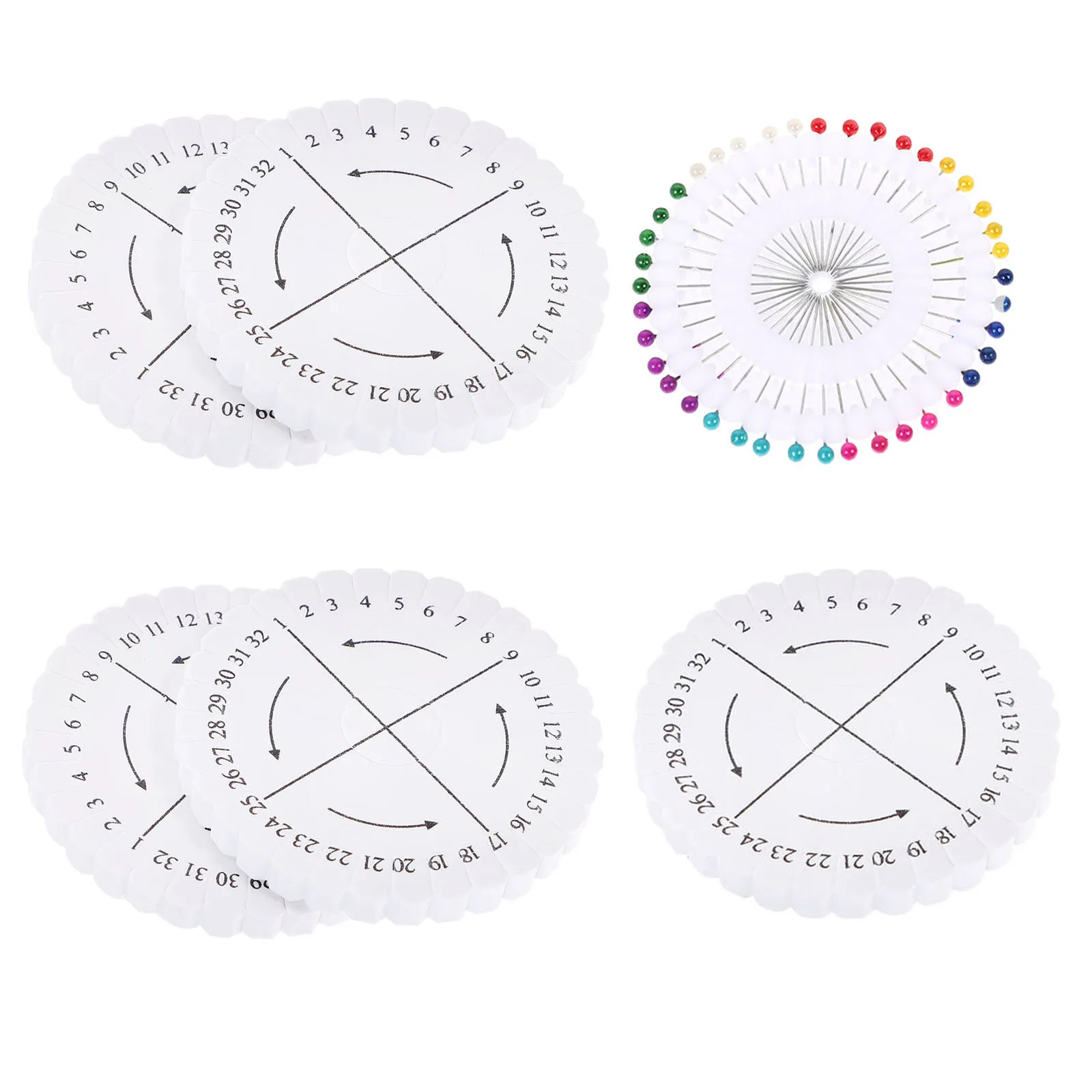 

1Set Square Braided Plate Reliable Weaving Board with Fixing Pins for DIY Jewelry Handmade Braiding Disc Kumihimo Disk