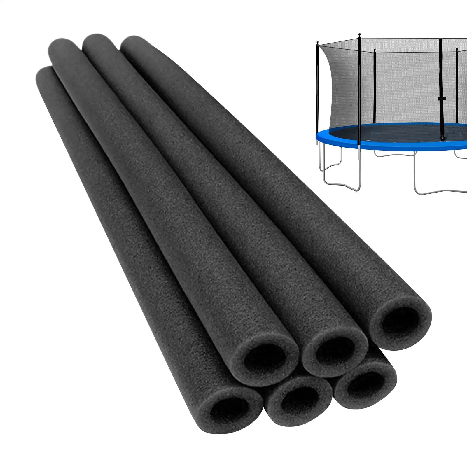 Mangas de espuma para postes de trampolín, 6 uds., 88cm, cubierta para postes de cama para saltar, relleno seguro para niños, accesorios de repuesto para trampolín al aire libre