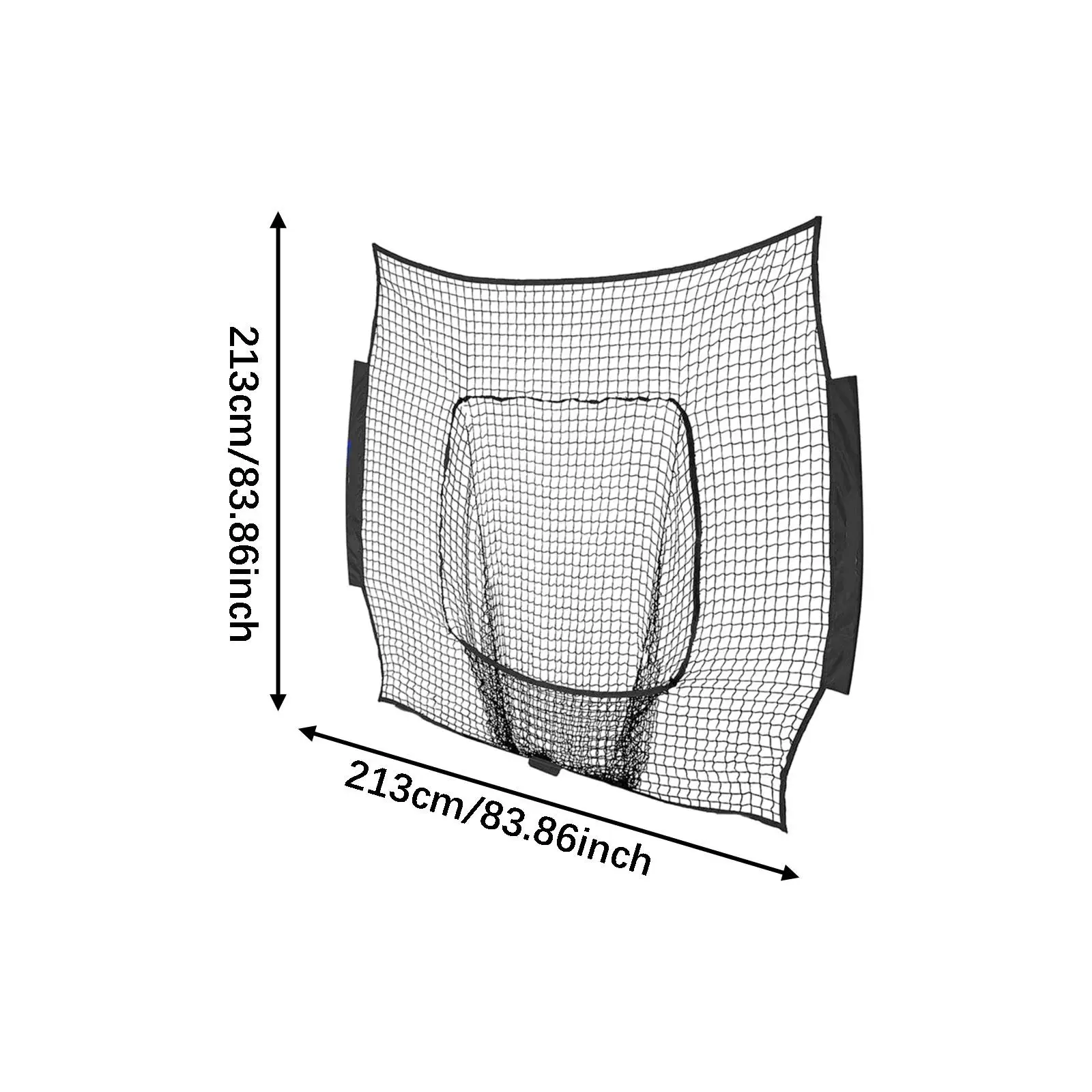 شبكة استبدال البيسبول 83 بوصة × 83 بوصة شبكة رمي البيسبول شبكة البيسبول لحقل رمي الضرب رمي داخلي #6