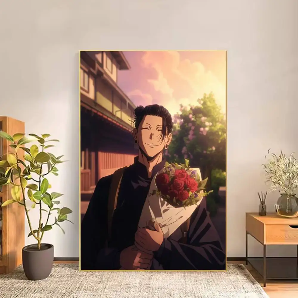 Anime G-Geto S-Suguru Poster Versatile HD Waterproof Wall Art Self-Adhesive Decor for Any Space