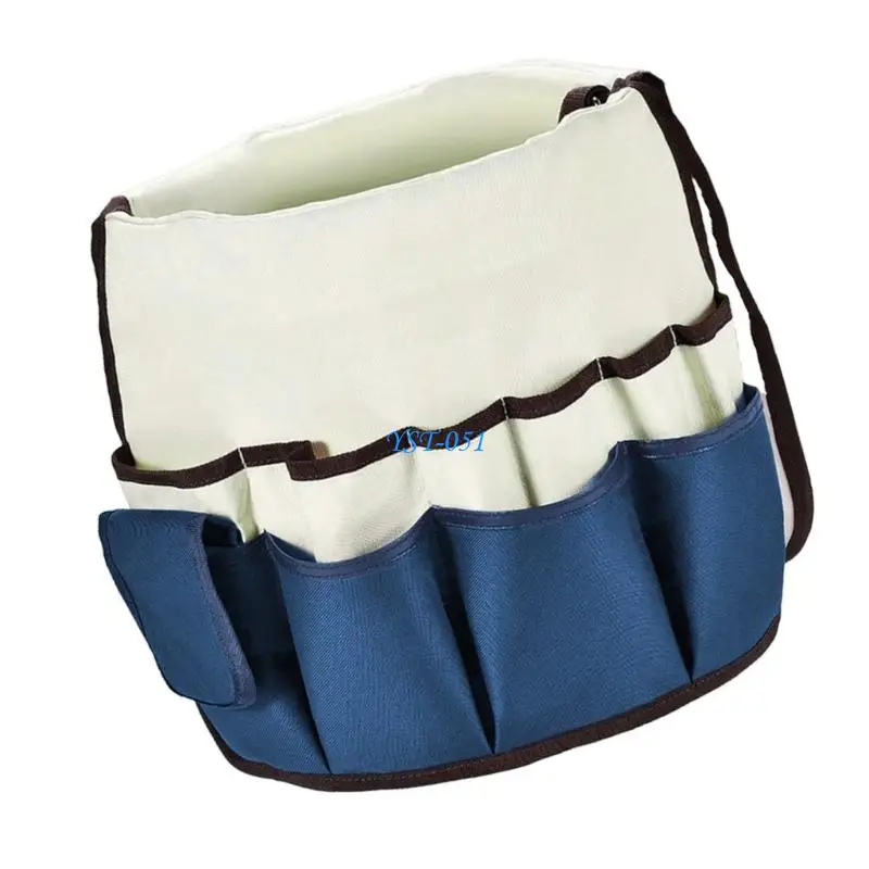 E15A Round Bucket Garden Keeper Tool Bag Stable Corner Storage Includes Handle