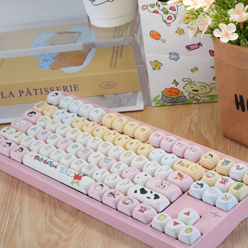 132 toetsen Leuke Keycaps MOA-profiel PBT Dye-sublimatie Aangepaste Key Caps Set voor MX Switch mechanisch toetsenbord