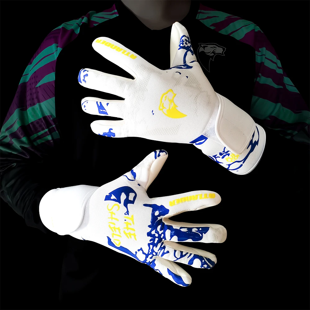 Adults Children Football Goalkeeper Gloves Latex Wear-resistant Sports Gloves Professional Match Anti-slip Soccer Goalie Gloves