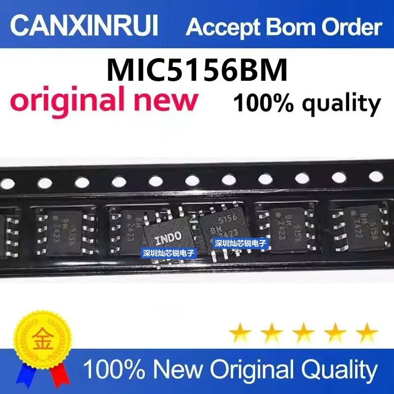 (5-100pieces)Brand new original MIC5156BM 5156BM SMD SOP8 anti-static protection integrated chip