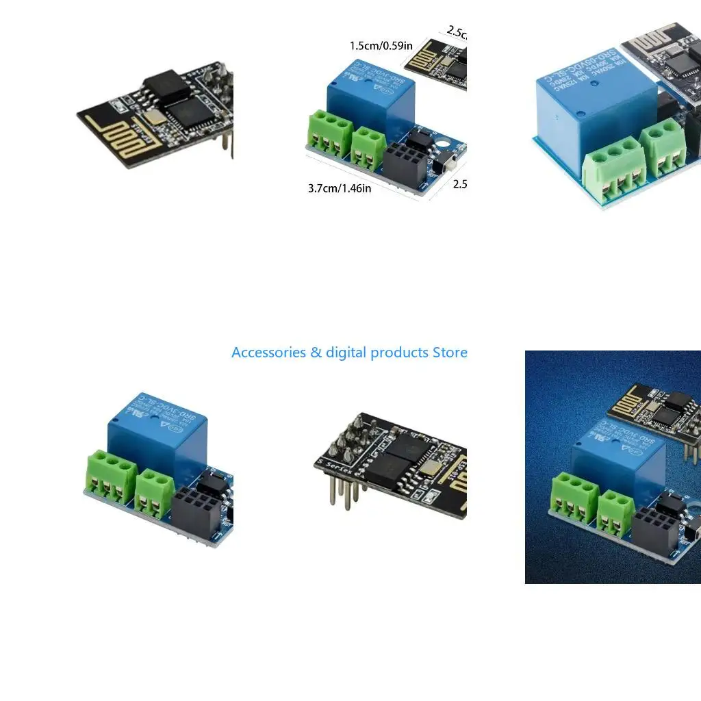 77JD ESP8266 ESP01S Compatible Relays Module with Mobile App Remote Access for Home