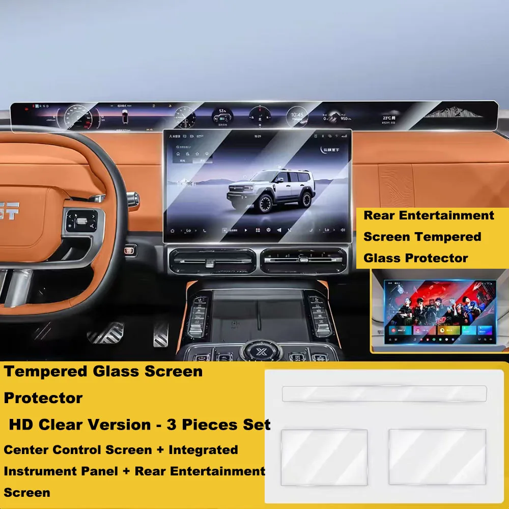 Car Screen Tempered Film For JETOUR G700 2025 2026 - High Transparency Ultra High Definition Automobile Interior Accessory