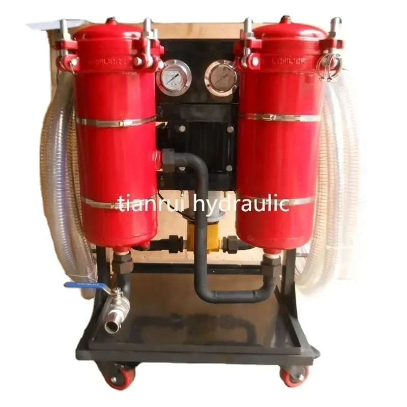 Hot Sell LYC-32B Easy-shift Waste Engine Oil Treatment Purifier Push Oil Filter Small Oil Filter Machine for Auto Machines