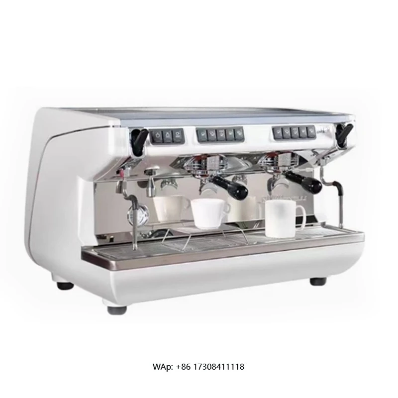 Commercial White Color 2 Group Professional Semi Automatic Espresso Machine