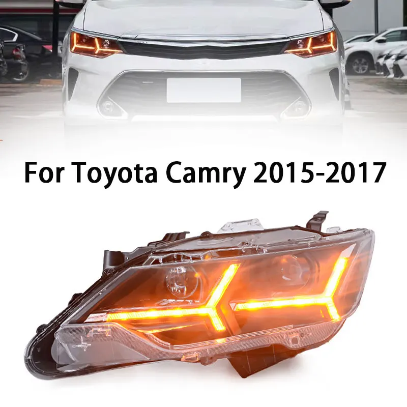 Car Styling for Toyota Camry V55 LED Headlight 2015-2017 New Camry LED DRL Hid Head Lamp Angel Eye Bi Xenon Accessories 1 sold