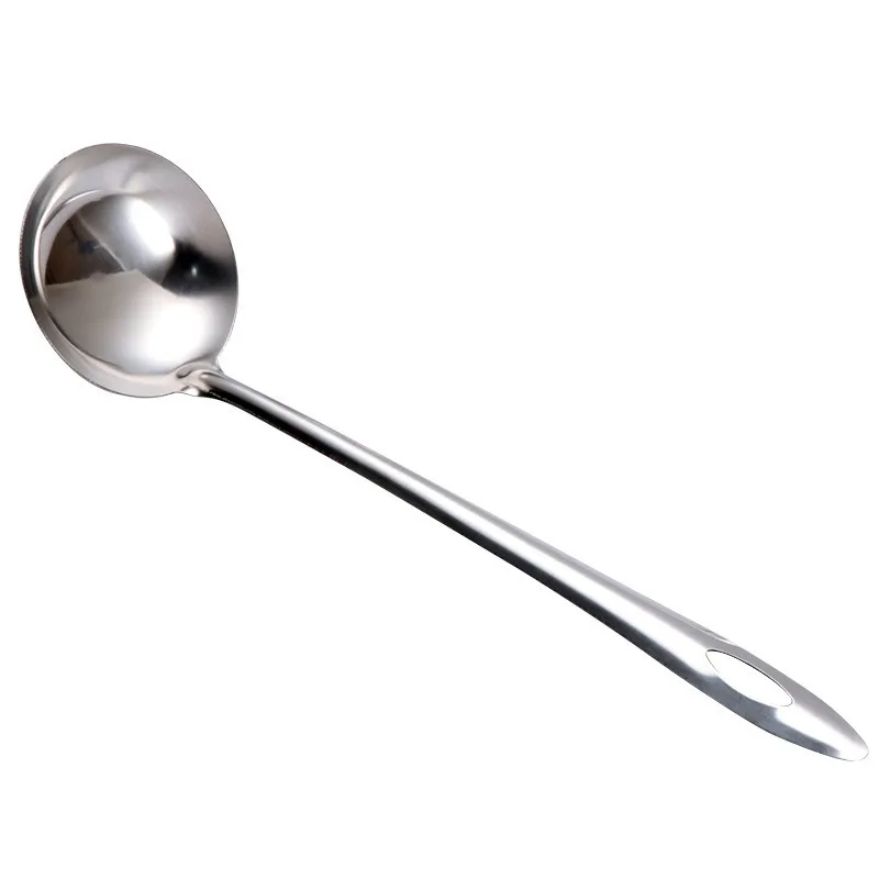 Stainless Steel Kitchen Ladle Creative Slotted Ladle Spoon Soup Ladle for Home Long Handle Separate Spoon Cooking Colander