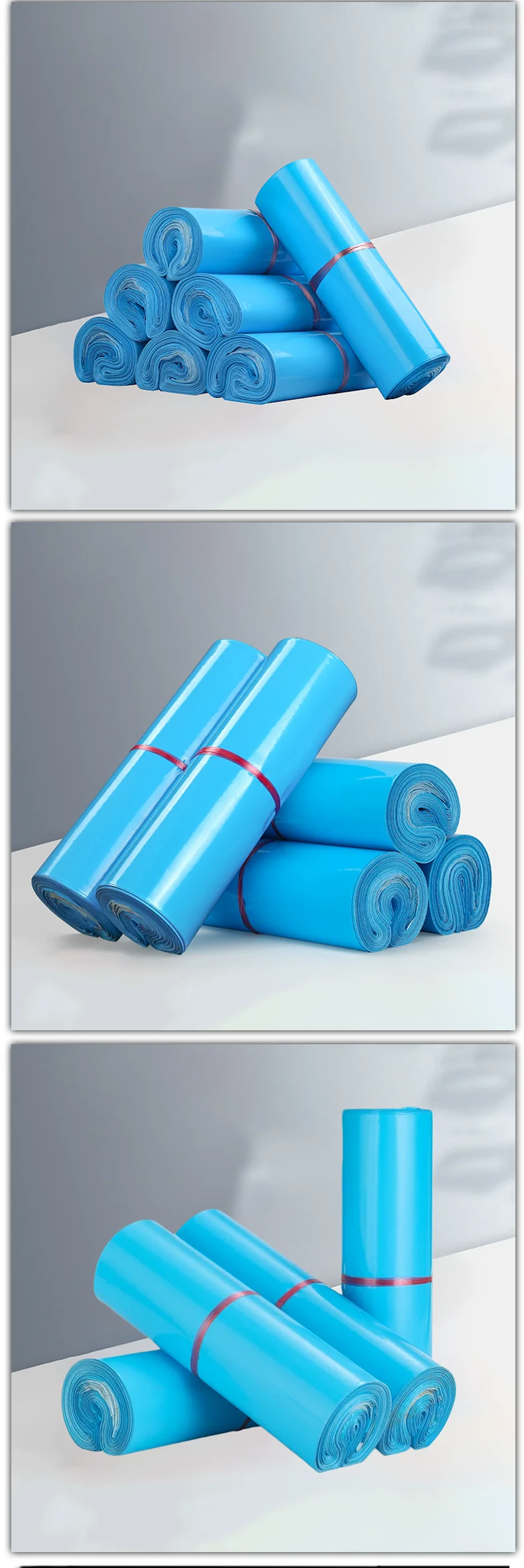 100 Stück blaue Party-Verpackungsbeutel, Logistik-Verpackungsbeutel, neue Materialien, versiegelte Beutel, Geschenkbeutel, Unterstützung für individuelles Logo – Detail 3