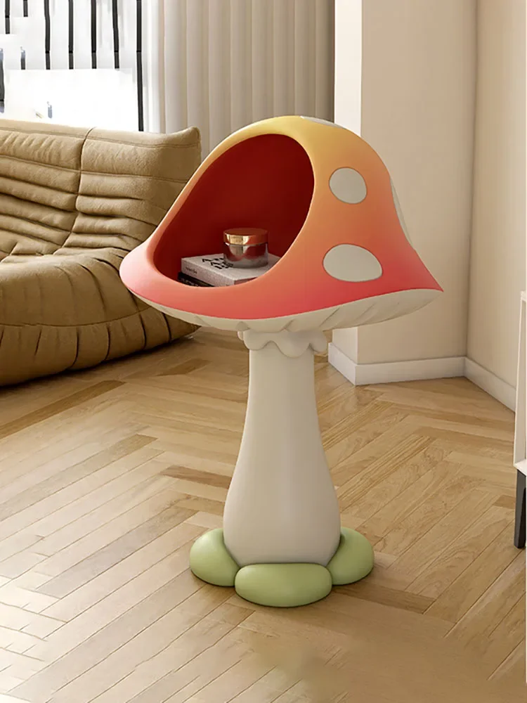 Light Luxury Nordic Creative Mushroom Storing Statue,Living Room Furniture Sofa Side Table,cartoon Home Decoration Accessories