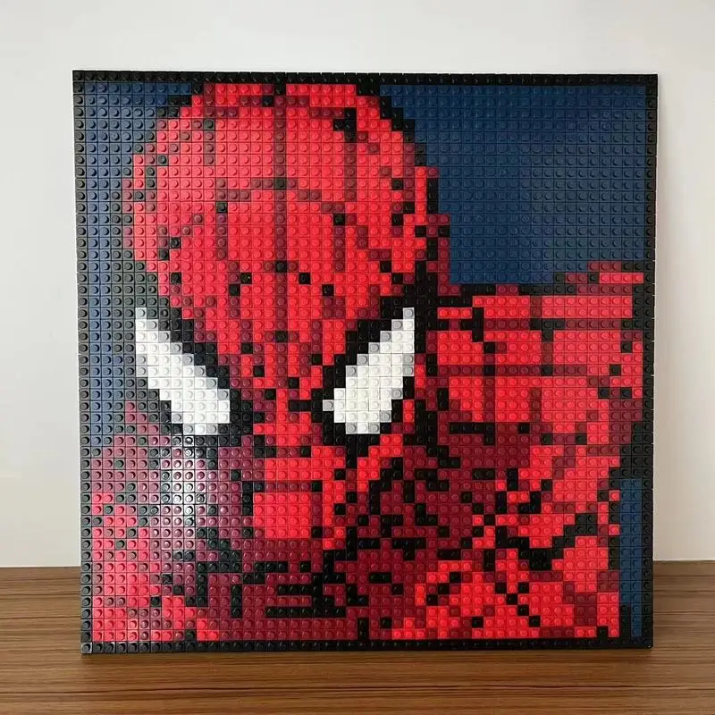 

Spidered Pixel Painting Anime Figures Picture MOC Set Children Toys Adult Gifts Decoration DIY Christmas Gifts