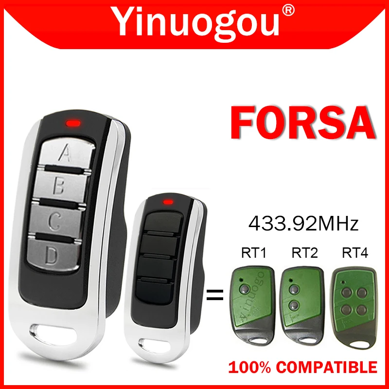 FORSA Garage Door Remote Control FORSA RT1 RT2 RT4 Remote Control Duplicator Garage Door Command 433.92MHz Garage Door Control