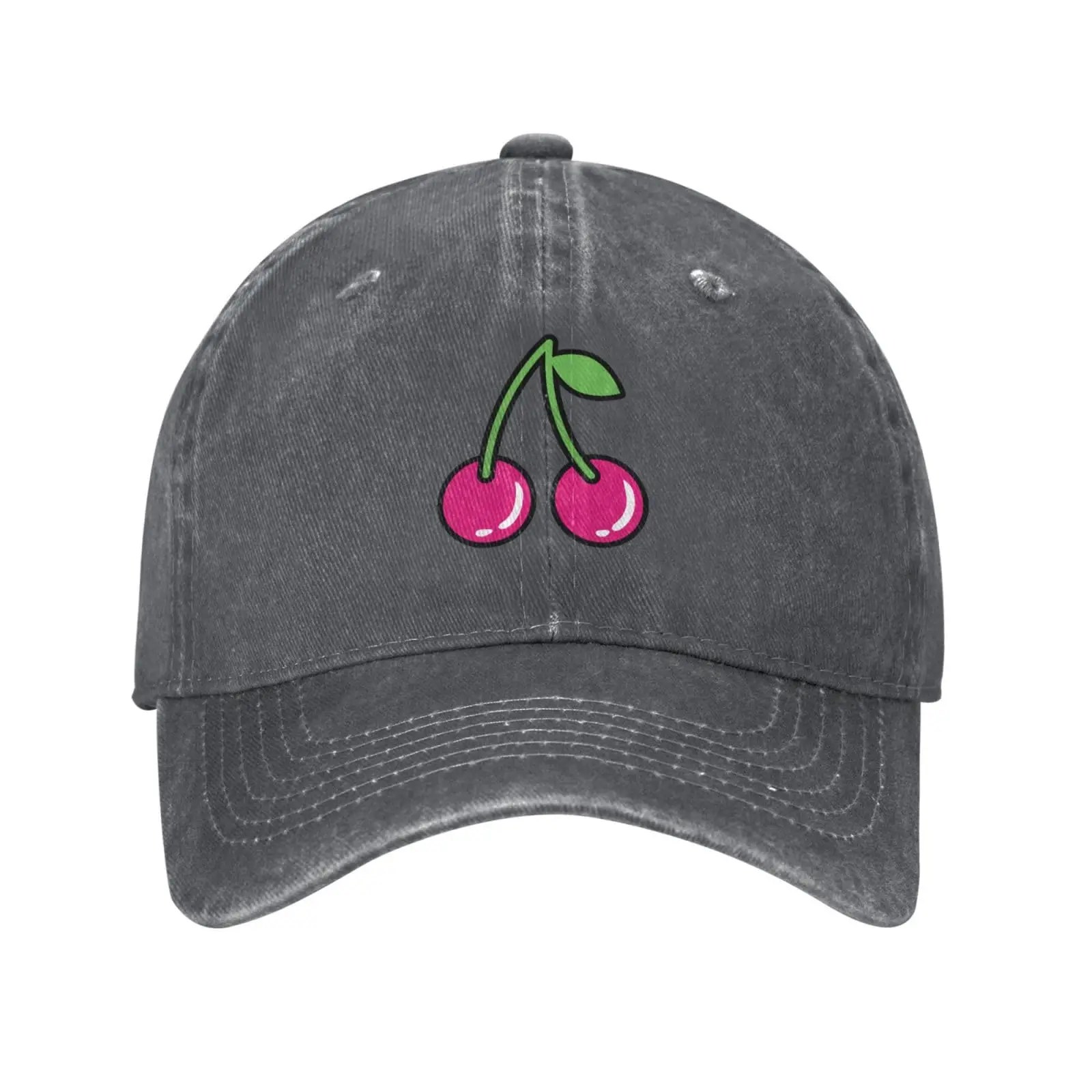 Gorra de béisbol de frutas de cereza frescas para hombres y mujeres, sombreros de mezclilla, gorras de camionero, sombrero de papá