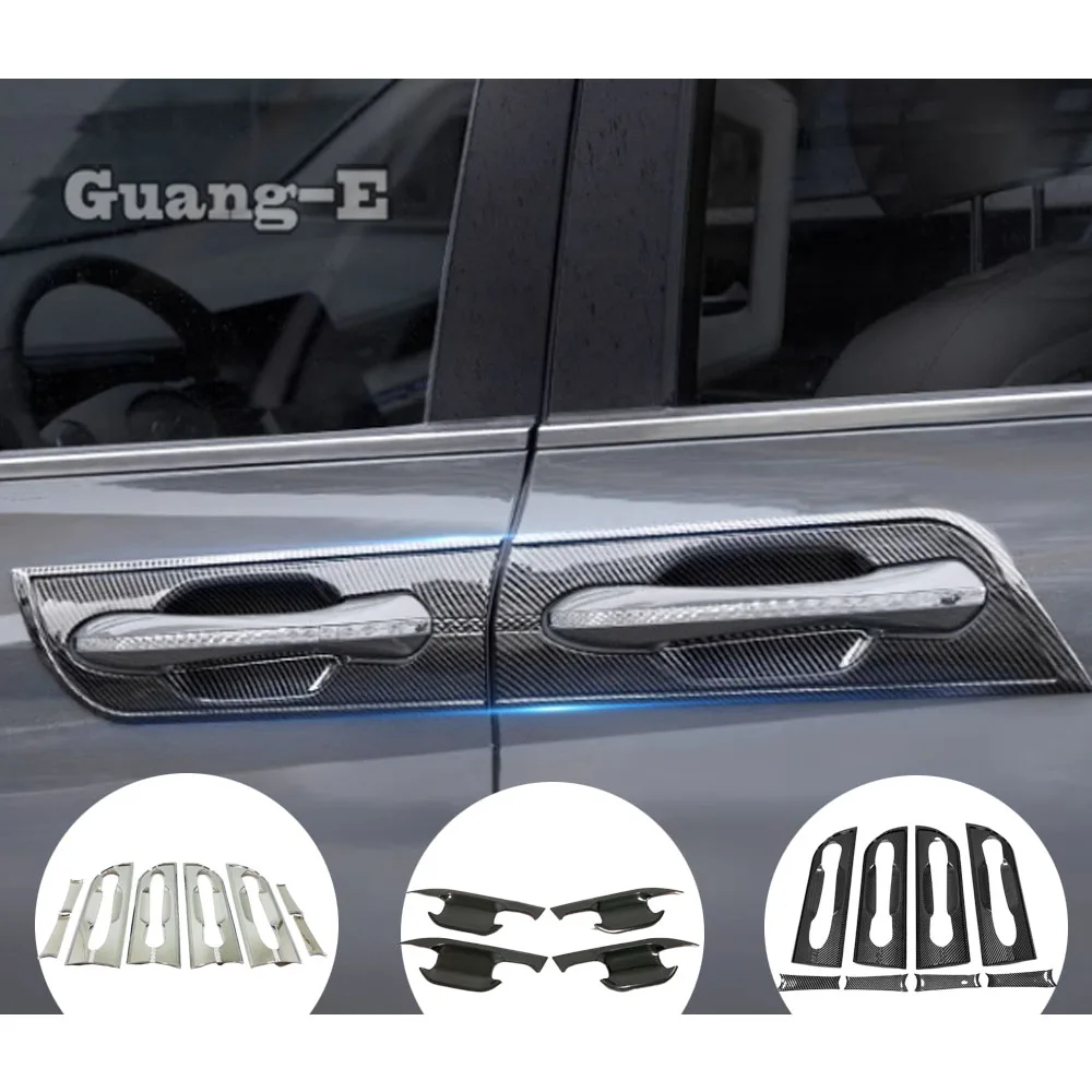 

Steel/ABS Plastic Car Door Handle Bowl Molding Cover Auto Armrest Exterior Accessories for Hyundai Custo 2021 2022 2023 2024