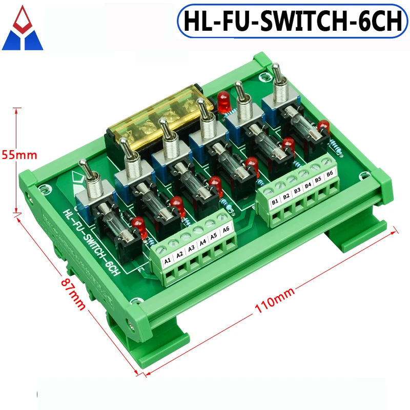 12V 24V Stromverteiler 16-Wege-Sicherungskasten mit Schalter für Stromversorgung, Stromverdrahtung, LED-Schalter – Detail 6