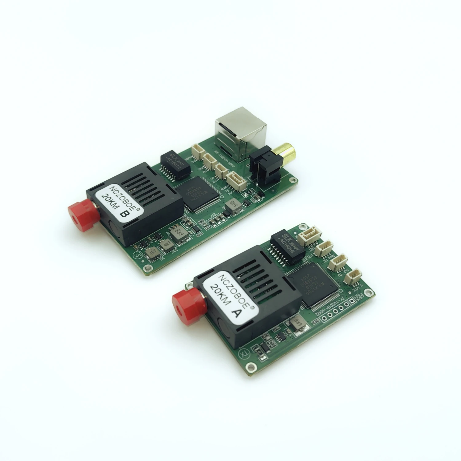 NCZOBOE 60KM TTL Optical Transceiver Module TX/RX Optical Terminal Equipment DC5.5-26V Drone-Specific