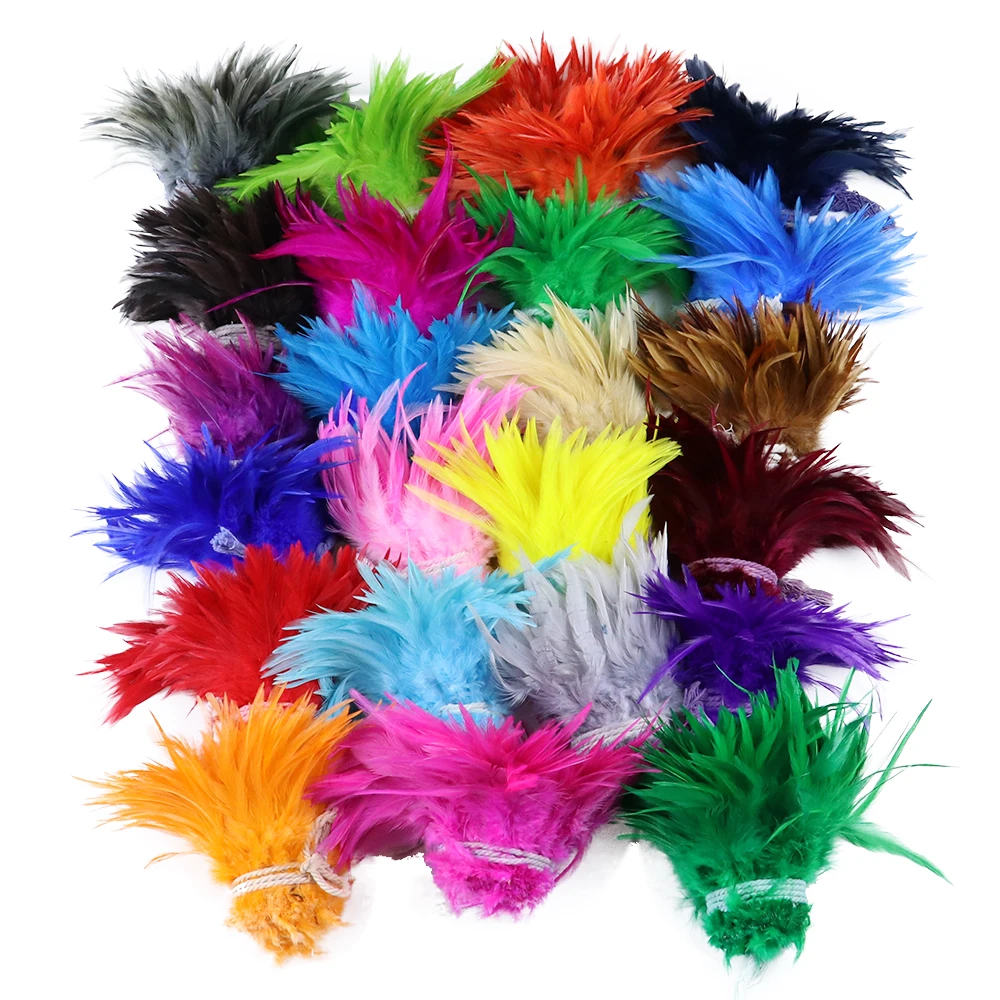 1000Pcs/Lot Rooster Feather 4‑6Inch Natural Chicken Feathers DIY Craft Ornament for Hat Costume Jewelry Party Decor Accessories