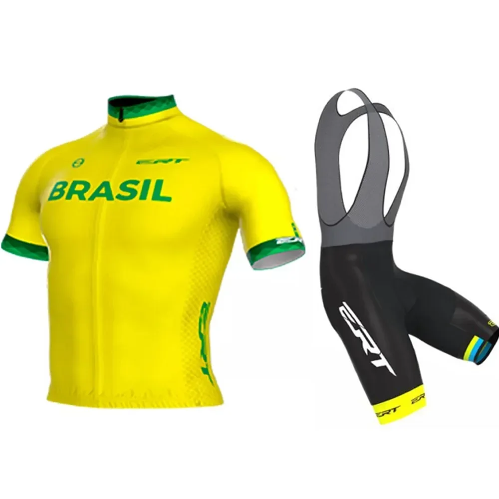 2022 Cycling Outfit Team Men\'s Cycling Short Sleeve Jersey Maillot Clothing Brasil Roupas De Ciclismo Masculino Bike Sets