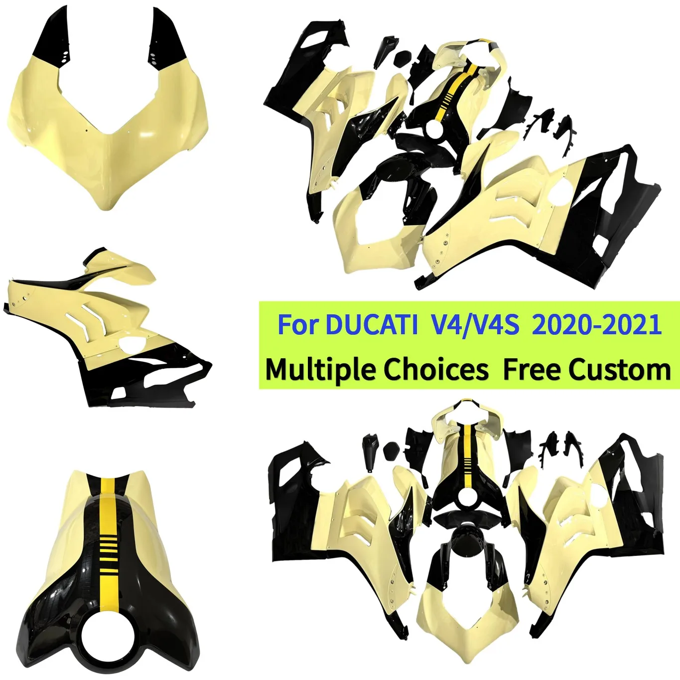 Full Fairing Kit For Ducati Panigale V4 V4S 2020 2021 RS Injection ABS Motorbike Body Work Cowl with Tank Cover