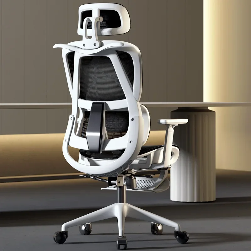 Computer Home Office Stuhl 3D Armlehne Rückenlehne bequemer Stuhl Hohlkissen Lernen ergonomischer Mesh-Bürostuhl