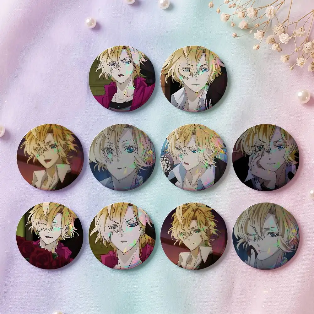 1pc Diabolik Lovers Kou Cartoon Style Badge Brooches On Backpack Decoration Round Enamel Pins For Accessorys