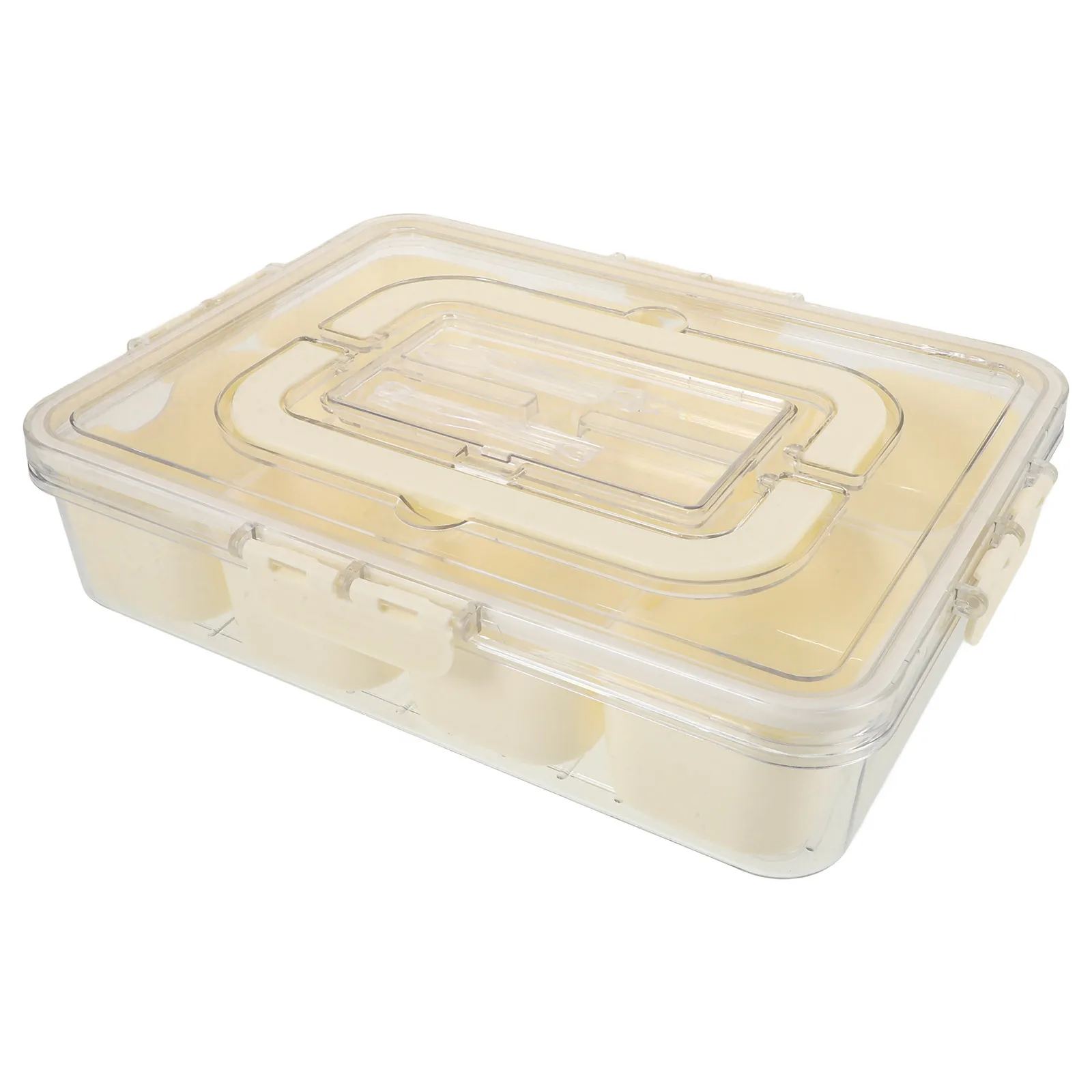 

Fresh Food Containers Airtight Compartments Fridge Organizer Box For Vegetable Fruit Storage Reusable Freezer Bin