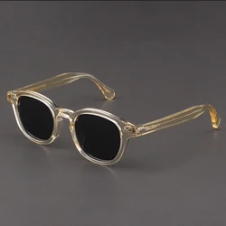 Polarized Sunglasses Men Women Johnny Depp Lemtosh Style Sun Glasses Retro Round Acetate Frame UV400 Lens Oculos